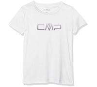 CMP Girls' T-Shirt, Girls, T-Shirt, 39T5675P, White, 98 (EU)