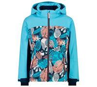 CMP - Kid Girl Jacket Snaps Hood Topazio Blue Ink - 116 - Ski Jacket