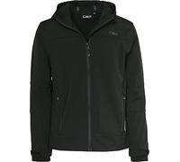 CMP - Kid Jacket Fix Hood, Black, 98