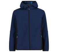 CMP - Kid's Jacket Fix Hood Jacquard Knitted - Fleece jacket size 104, blue