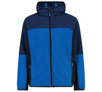 CMP - Kid's Jacket Fix Hood Jacquard Knitted - Fleece jacket size 116, blue