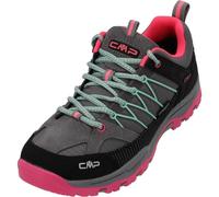 CMP Kids Rigel Low Trekking Shoes WP, Cement-Pink Fluo, 10 UK