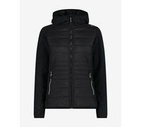 CMP Knit Tech Hybrid Hooded Fleece Black Women - S