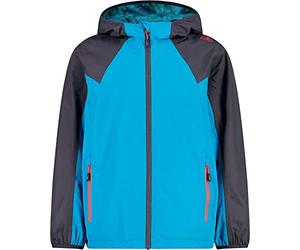 CMP Knit Tech Mélange Fleece Jacket With Hood Knit Tech mélange fleece jacket with hood, Woman, Silver-Red Kiss, 56 Kids & Teens