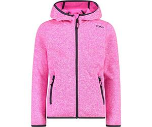 CMP Knit Tech Polyester-strickfleecejacke mit Kapuze, Fleece Jacket Girls and Girls
