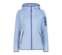 CMP - Knit-Tech Women's Jacket with Fixed Hood, Sky-White, 14