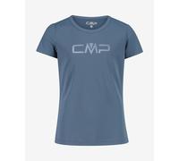 CMP Logo Round Neck Short Sleeve T-Shirt Columbian Blue Kids - 16