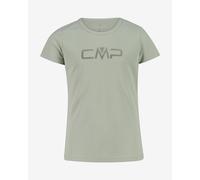 CMP Logo Round Neck Short Sleeve T-Shirt Light Green Kids - 8