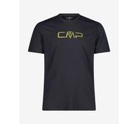 CMP Logo short sleeve T-shirt black neon yellow - 3XL