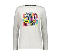 Cmp Longsleeve Shirt Woman T-Shirt Cream Elastic Graphic Pattern Jersey Stretch