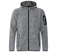 CMP Man Jacket Fix Hood, Ice Titanio Nero, 58
