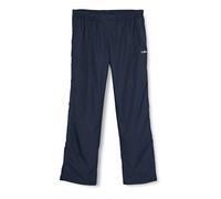 CMP - Man Pant Rain With Lining And Full Lenght Side Zips, Black Blue, XS