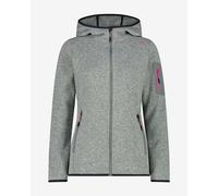 CMP Melange Knit-Tech Heavy Fleece Hooded Fleece pale grey Women - XS
