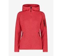 CMP Melange Knit-Tech Heavy Fleece Hooded Fleece Tomato Red Women - XL