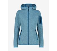 CMP Melange Knit-Tech Heavy Hooded Fleece Sky Blue Women - XXS