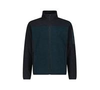 CMP Men's Fleece Jacquard Knit-Tech Outdoor Jacket Size XXL = 54 | Soft fleece, knit tech fabric, zip pockets, soft on the skin