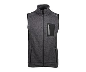 CMP Men's Gilet in Pile Mélange Knit Tech Vest