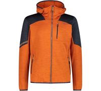CMP Men's Grid Tech Fleece Jacket with Fixed Hood Jacket