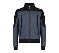 CMP - Men's jacket with fixed hood in softshell coupled, Titanium, 54