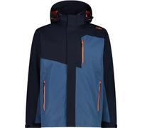 CMP - Men's jacket with zip hood, detachable inner jacket, men, black blue, 54