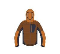 CMP - Men's Knit Tech Fleece Jacket with Fixed Hood, Jaffa-Anthracite, 54