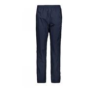 CMP Campagnolo Women's Rain Trousers with Lining & Full-Length Side Zips Black Blue M