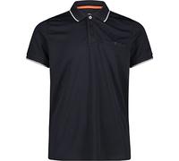 CMP Men's Quick-Drying Short-Sleeved Polo Shirt Man, Anthracite-Grey, 52