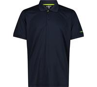 CMP Men's Polo Shirt, B.Blue-Limegreen, 50