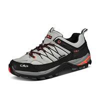 CMP Men's Rigel Low Trekking Shoes WP, Cement Black, 8 UK