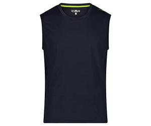 CMP Men's Sleeveless T-Shirt Blue- Lime Green UK 2XL