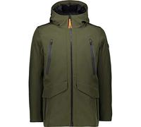 CMP - Men's Softshell Jacket with Fixed Hood, Oil Green, 54
