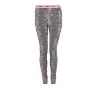 CMP Merino Base Layer Printed, Women's Trousers, women's, 38Y4116, Argento Mel.-B.Co-Nero Mel., 52
