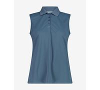 CMP Mountain Hikes sleeveless polo shirt blue distance women - L