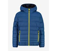 CMP Padded Feel-Warm Flock Hooded Jacket Night Blue Yellow Boy - 16