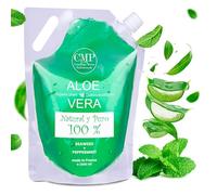 CMP PepperMint Aloe Vera Refreshing Leg Gel Heavy Legs, Varicose Veins, Stretch Marks, Water Retention, Swollen Legs + Feet. Circulation Booster for Feet and Legs, Body Moisturiser (2000 ml)