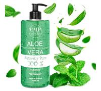 CMP PepperMint Aloe Vera Refreshing Leg Gel Heavy Legs, Varicose Veins, Stretch Marks, Water Retention, Swollen Legs + Feet. Circulation Booster for Feet and Legs, Body Moisturiser (500 ml)