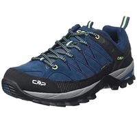 CMP Rigel Low Trekking Shoes Wp Blue Ink-Yellow Fluo UK 11