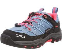 CMP Rigel Low, Unisex Kids’ Low Rise Hiking Shoes, Turquoise (Clorophilla-Red Fluo 89bd), 9.5 UK (28 EU)