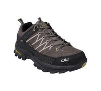 CMP Rigel Men’s Low Waterproof Hiking Shoes - Suede Trail Shoes with Ankle Support & All-Terrain Grip. Designed in Italy., Fango, 8 UK