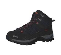 CMP Rigel Mid Trekking Shoes Wp B.Blue-Flash Orange UK 7