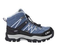 CMP Rigel Mid Waterproof Leather Children's Trekking Shoes, Space Sky Blue, 2 UK
