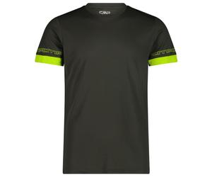 CMP - Shortsleeve Light Polyester T-Shirt - Sport shirt size 46, black/olive