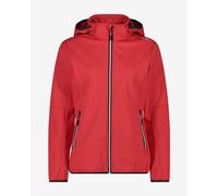 CMP Softshell Water-Repellent Jacket with Hood tomato red Women - S