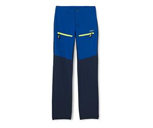 CMP Stretch Polyester Long Pant with Lateral Stripes Pants, Bluish, 98 Boy's