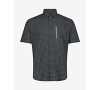 CMP Stretch Regular Short Sleeve Shirt Black Grey - 46