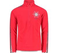 Girls' half-zip roll neck fleece CMP Rouge 5 ans