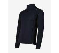 CMP Unlimitech Performance Merino Half Zip Long Sleeve Base Layer Top Black - 56