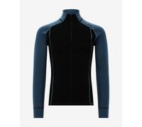 CMP Unlimitech Performance Merino Half Zip Long Sleeve Base Layer Top Black Blue - 54