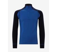 CMP Unlimitech Performance Merino Half Zip Long Sleeve Base Layer Top Electric Blue Black - 54