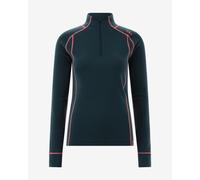 CMP Unlimitech Performance Merino Half Zip Long Sleeve Base Layer Top Ocean Blue Pastel Pink Women - XL